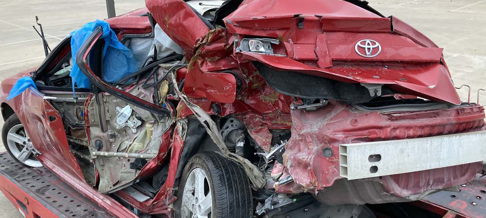Fatal car accident in Houston, Texas.